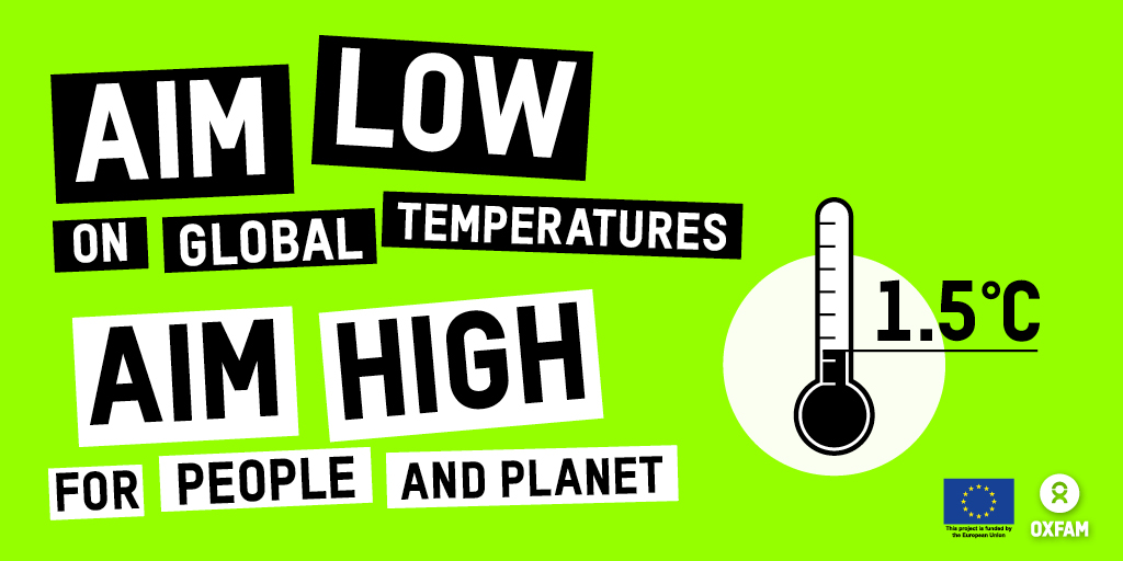We're on track to a 2.4°C hotter world that will push even more people into poverty.

RT to tell <a href="/BorisJohnson/">Boris Johnson</a> and <a href="/AlokSharma_RDG/">Rt Hon Lord Alok Sharma</a> to step up at #COP26 and finalise a deal that keeps 1.5°C🌡 alive and delivers finance to support those on the frontlines of the climate crisis.