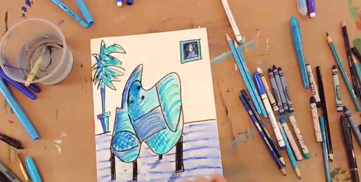 FamilyMedForum's tweet photo. We would love to see your art creations! Thank you 
@agotoronto for this interactive virtual experience on “Picasso: Painting the Blue Period”. #myfmf #familyzone #AGOmakes https://t.co/gv4fdXcpnW