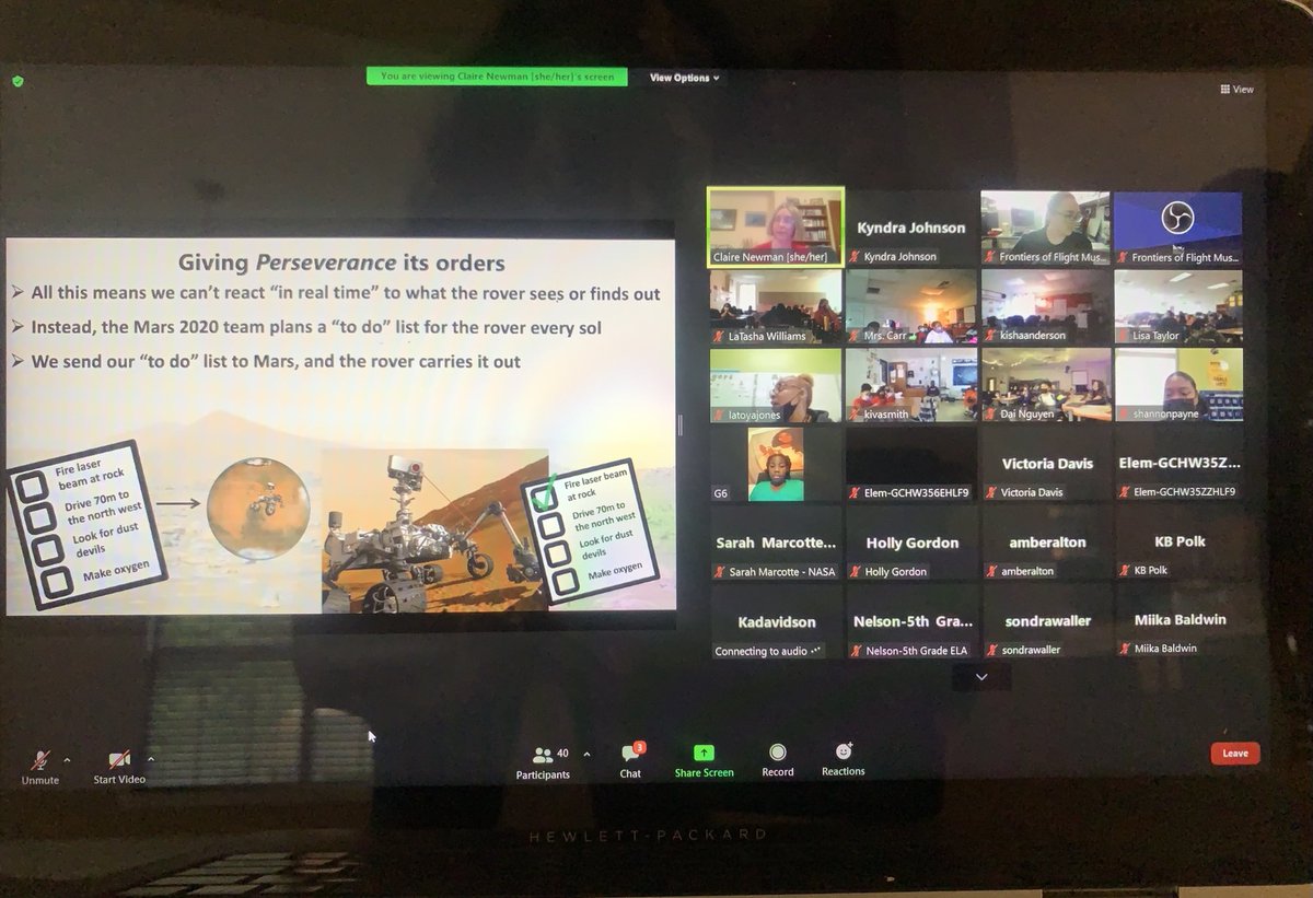 HN: ⁦<a href="/NASA/">NASA</a>⁩ Mars Talk with ⁦<a href="/yaleroadrunners/">Yale Elementary</a>⁩ ⁦<a href="/DmeElemRisd/">Dartmouth Elementary</a>⁩ and Forestridge Students! ⁦<a href="/RISD_STEM4All/">RISD_STEM4All</a>⁩ ⁦<a href="/RichardsonISD/">Richardson ISD</a>⁩ ⁦<a href="/lsqualls/">Dr. Lorie Squalls</a>⁩ ⁦<a href="/MiikaBaldwin/">Miika Baldwin</a>⁩ ⁦@MrsHimler⁩