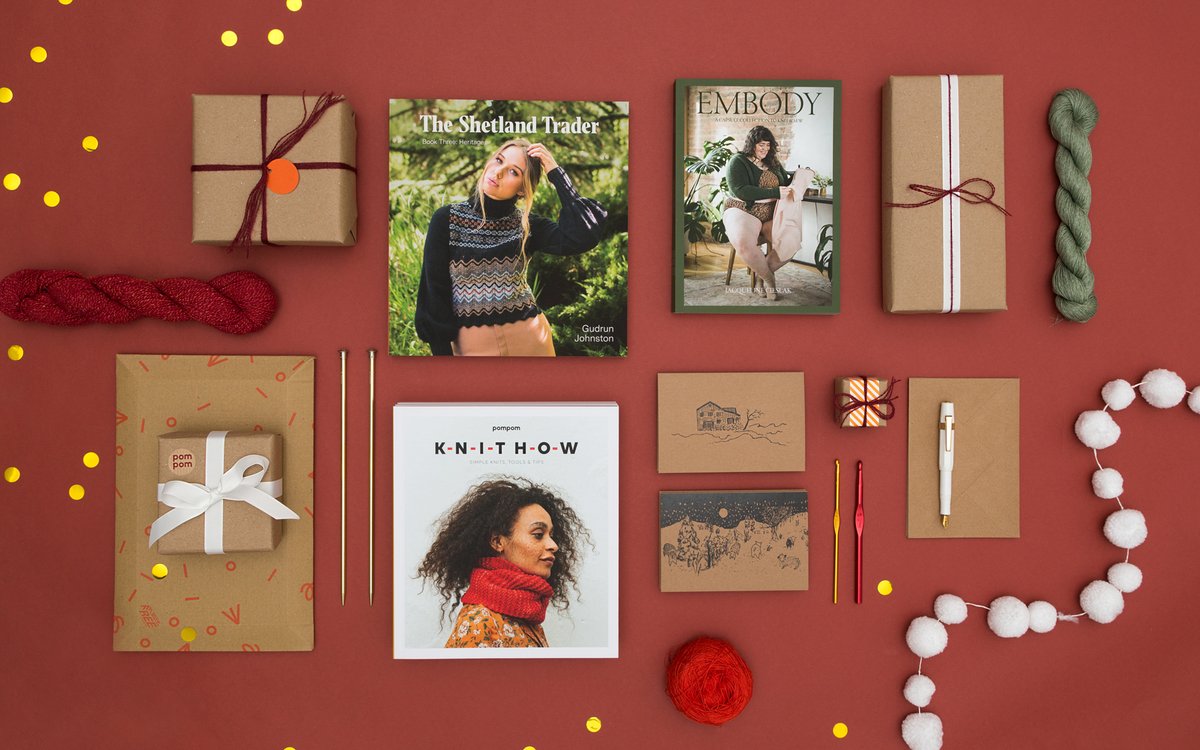 pompommag's tweet photo. Our festive shop is open for your perusing pleasure! 🎁 https://t.co/Lw5JE3YHxZ
#PomPomMag #PomPomPress #Knitting #KnittingTwitter https://t.co/9hEoXnTnJB