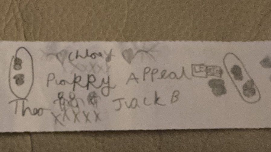 bexniknok's tweet photo. Hello @WinchelseaMrG Jack wanted to show you his Poppy Appeal Band he designed tonight including his best friends names. https://t.co/Mcm0O4SXoL