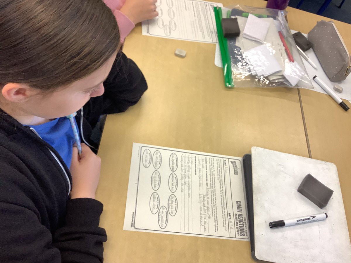 DeanburnPS_P3's tweet photo. Focusing on the main events from our class novel, looking at the cause and effect on the storyline of these significant events! #literacy #comprehension #mainideas #skills #cause #effect #novel #reading https://t.co/11cdmcze3u