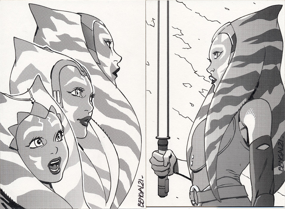 It's horrible, the more I do those small pieces the more addicted I get.
And I'm happily spending more and more time on the screentones!
You can see I love of Ahsoka. 😋
Also on the shop : all the Ghost Spider issues I still have in (very low) stock.
https://t.co/foxh2zPSUC 