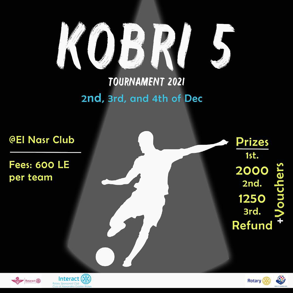 InteractGR's tweet photo. We are proud to announce that KOBRI, our special annual football tournament is finally back for the 5th year ⚽️🔥  

It will be held on Dec 2nd 3rd &amp; 4th at 7:30pm! 
Get your team (5-7 members) and register now for 600LE/Team💪🏻
Please fill the form in the bio for registration ⬆️ https://t.co/gWARTieWGW