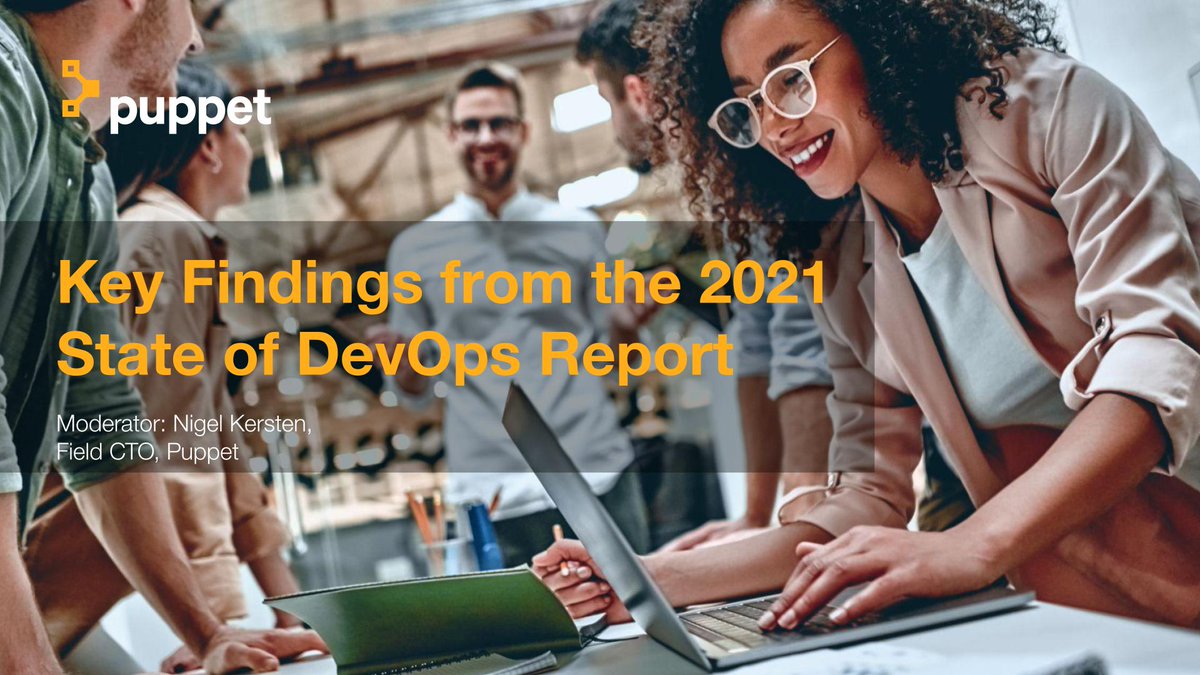 puppetize's tweet photo. Join Puppet CTO, @nigelkersten, and other industry experts on November 17th for a dive into this year's #StateofDevOps Report findings: https://t.co/7cZ4onUspK. https://t.co/wpXH3dfx22