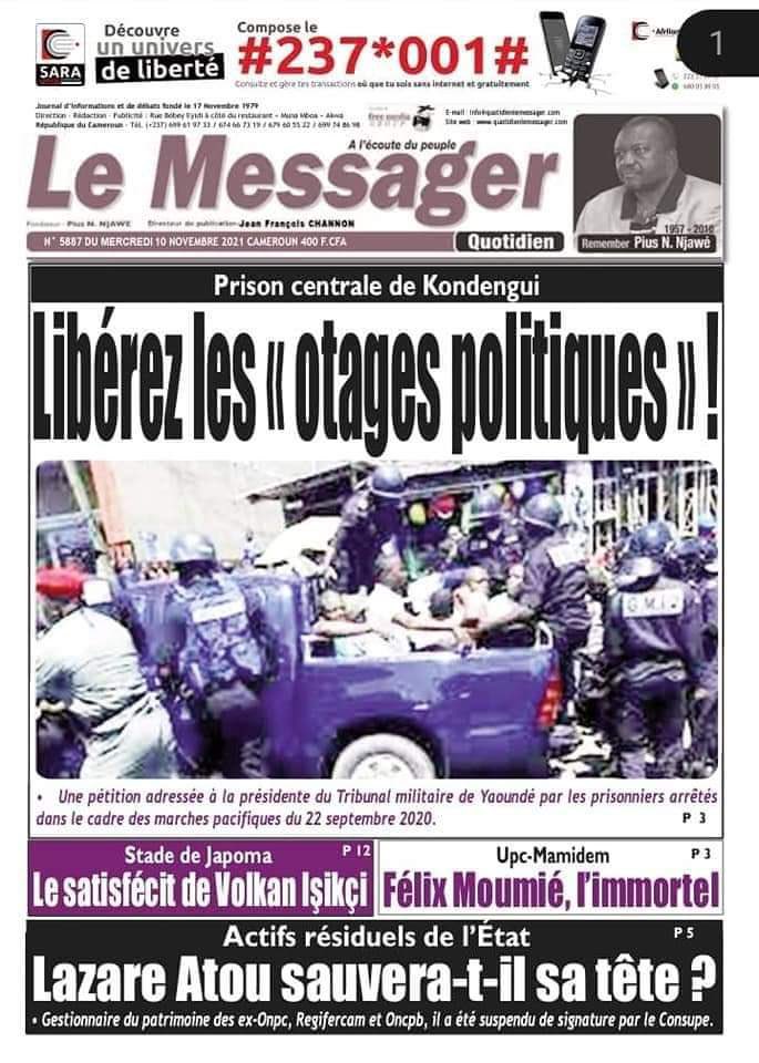 STchaptchet's tweet photo. #Cameroun @PR_Paul_BIYA bafouille les #droits #elementaires des#citoyens interdiction de réunions , interdiction de manifestation ..bientôt il yaura l’interdiction de #respirer
@JLMelenchon @avi_blanche #EndAnglophoneCrisis #LIBEREZ https://t.co/8KbIdZQVbp