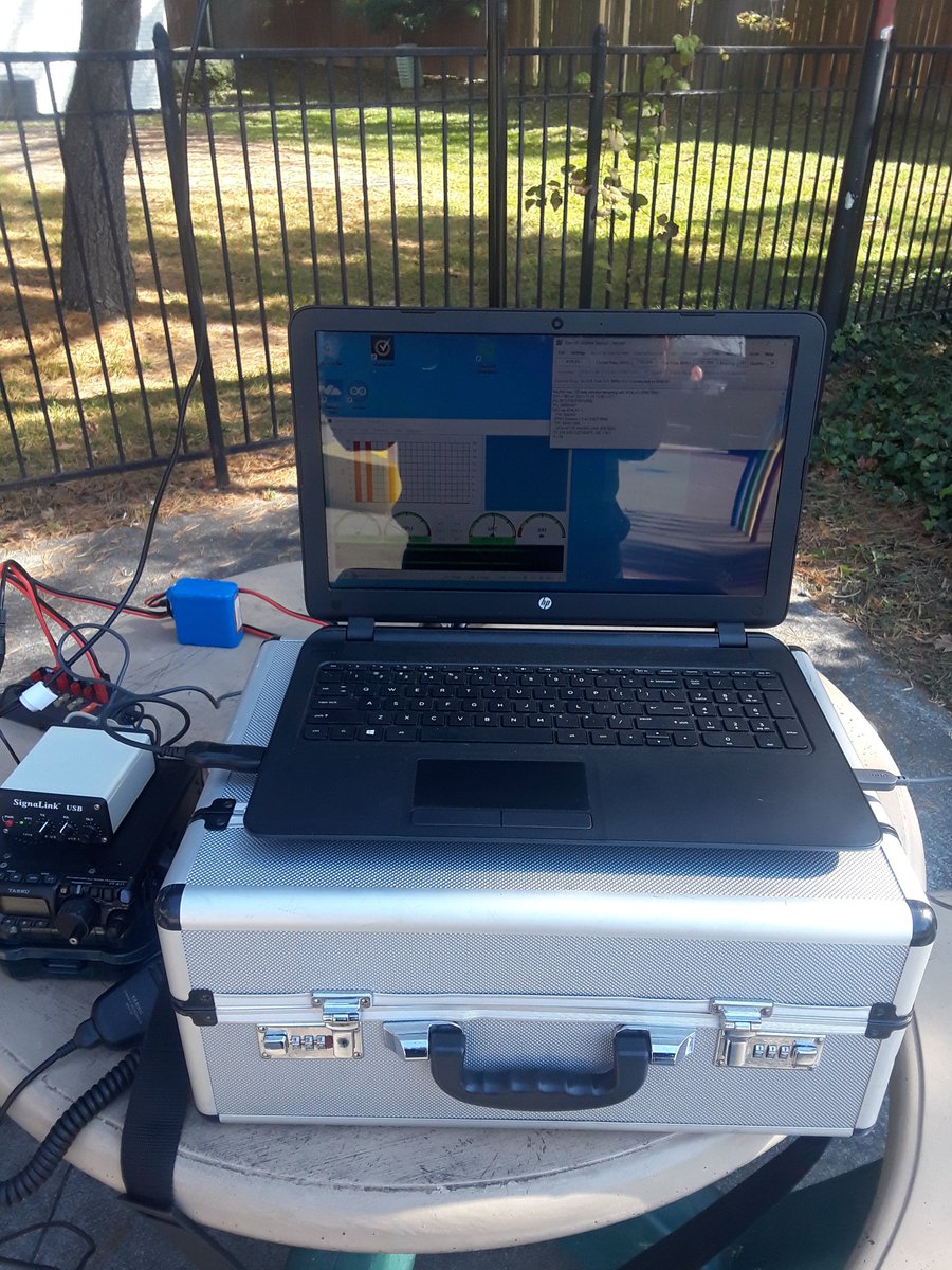 N4JAW's tweet photo. It's a #winlink #winlinkwednesday in the park on a beautiful fall day. #EcCom #amateurradio #hamradio #hamr #qrpradio #ft817 #qrp #signalink https://t.co/gdCiDc6GWA