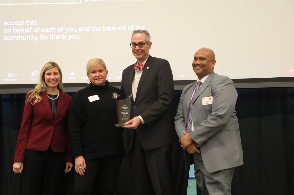 When we focus on fostering an equitable, engaged and empowered community, we foster a thriving community. We are so proud to receive the 2021 Inclusion Award from the <a href="/DSMPartnership/">DSMpartnership</a> unitedwaydm.org/blog/united-wa…