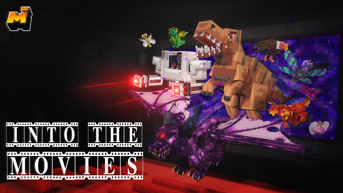 Mineplex's tweet image. Lights, camera, action! 🎥

Introducing our biggest map yet, Into The Movies! 

Be the main character in 6 different movies. From Plex-Men to Resident Stevil, this map takes you on a wild ride! Complete quests, kill bosses &amp;amp; more in this epic map! 🎬

🔗minecraft.net/en-us/marketpl…