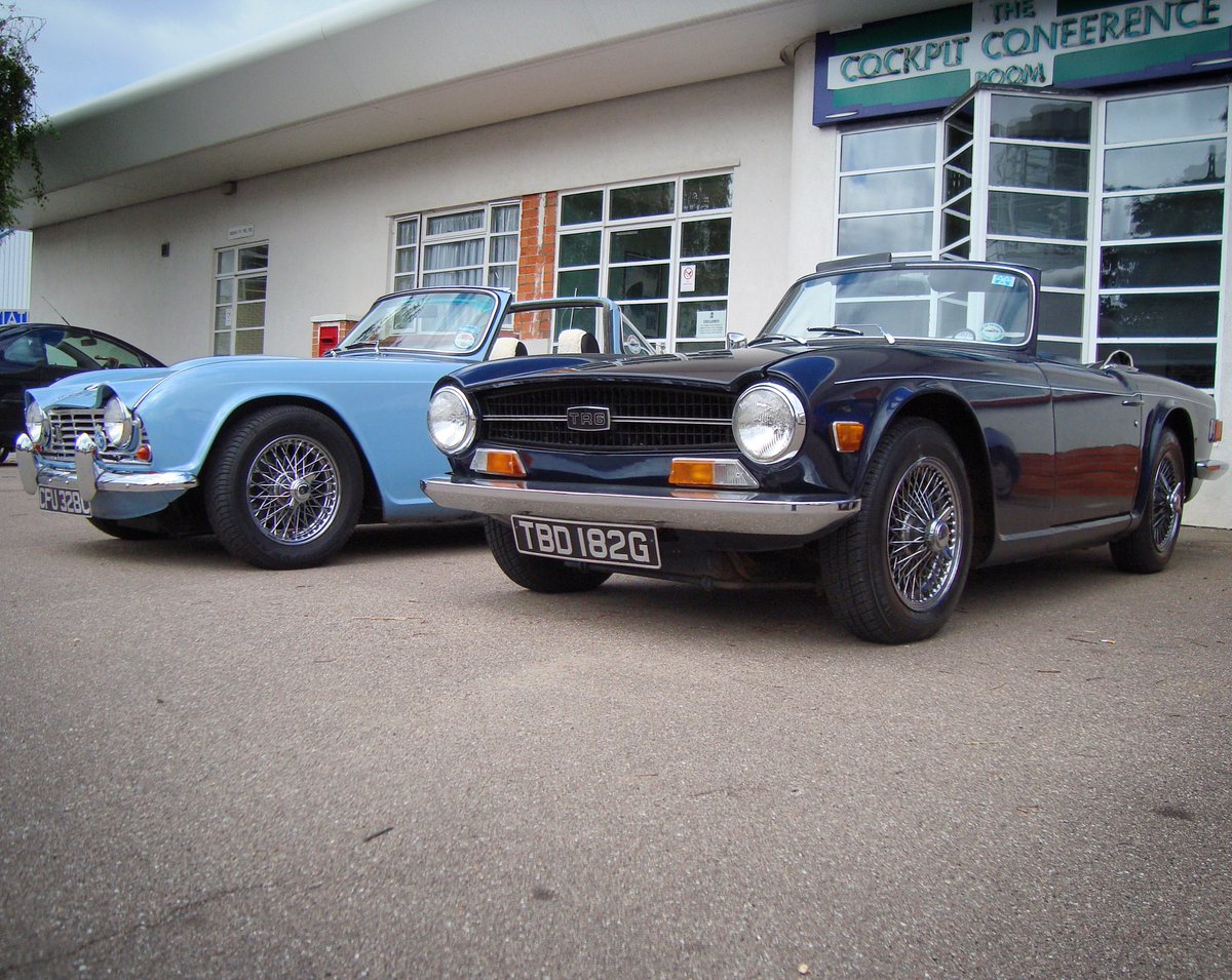 SteveDentonCars's tweet photo. Time flys!! This was taken just over 10 years ago when I first meet up with Brian and ‘Tina the TR4’. The TR Register, has been one of the best social clubs I’ve joined. I’ve met so many people because of it 👍🏻 #trregister #TheCorgiTR6 #youtuber https://t.co/CWFqmGDfFb