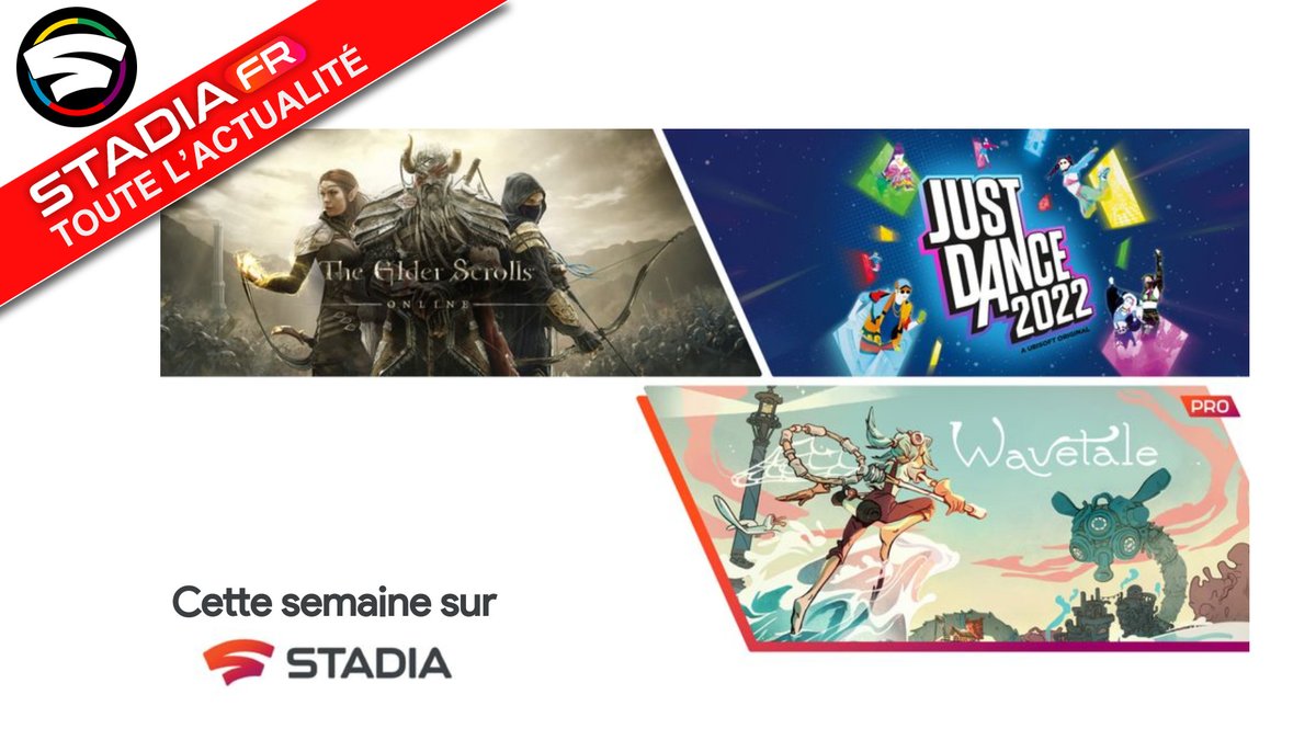FrStadia's tweet photo. Voici le nouveau #ThisWeekOnStadia adapté et traduit par nos soins en français pour vous les amis ! Promos sur les jeux indés, sortie exclusive de Wave Tale dispo également avec #StadiaPro ... ça se passe sur notre blog ! #Stadia #Stadia100 #TeamStadia 
➡️ https://t.co/EuFghxipw4 https://t.co/8wrQMOmp9z