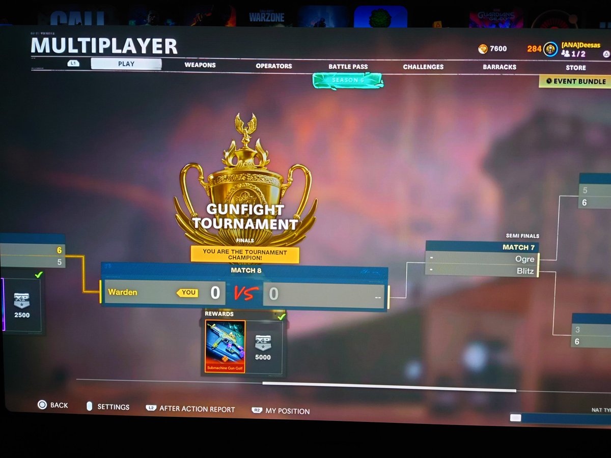 DeesasPlay's tweet photo. @ATVIAssist I didn't get any of the rewards, even tho me and my mate won. Can you fix that? https://t.co/fEugA3NWgl