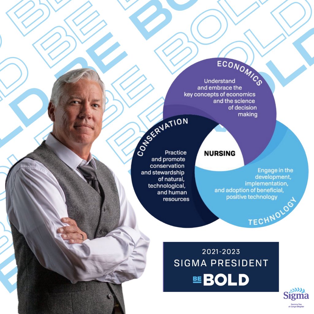 GTALofSigma's tweet photo. Newest Sigma president @KennethDion calls us to BE BOLD ✨
He encourages not only to connect with each other but disciplines outside of ours to further influence our “profession, populations, and the planet”
#sigmaconv21 #WeAreSigmaNurses #GTALStrong #GTALBold #NursesWhoTweet https://t.co/mxX5VQGmjI