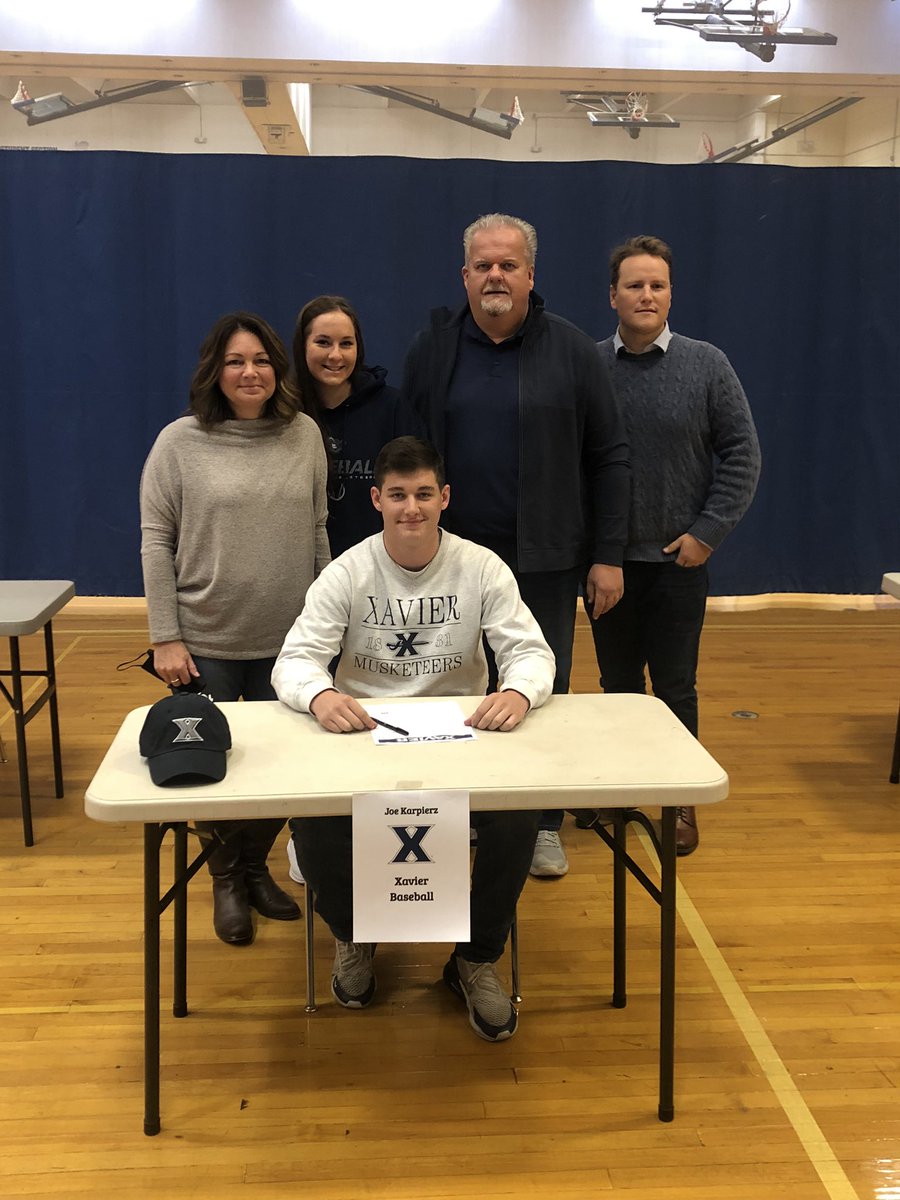 Congratulations to Joe Karpierz on his commitment to compete for <a href="/XavierBASE/">Xavier Baseball</a> next year. Lots of hard work Joe, great job! @ShakerBaseball1