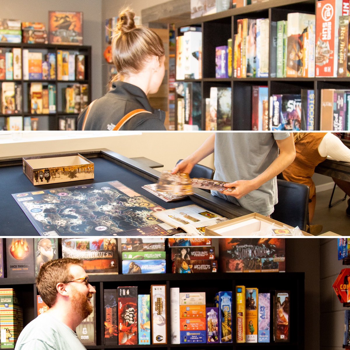 vpcincy's tweet photo. Choosing a game to play (or purchase) can be difficult… but there’s something for everyone at VP!

https://t.co/ji9CrOSHKV #vpcincy #victorypints #boardgames #cincinnati #craftbeer #tabletopgames #bgg #bggcommunity #boardgamer #rpg #dnd #community #gamenight #gamer #coffee https://t.co/Q0eB9vCuJl