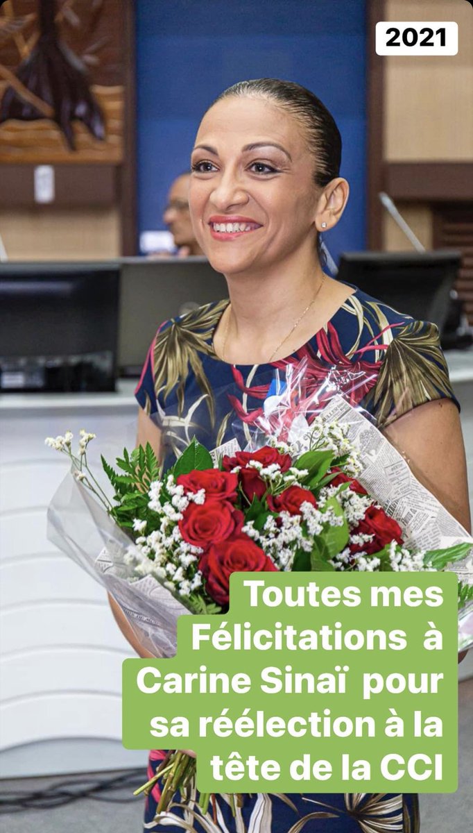 Félicitations à Carine Sinaï-Bossou réélue aujourd’hui par les chefs d’entreprises guyanais à la tête de la Chambre de Commerce et d’Industrie de la Guyane.
