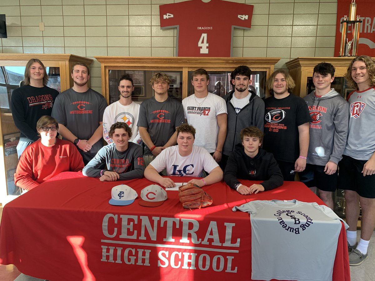 AjHoenstine's tweet photo. Congrats to Devon Boyles for signing his letter of intent to Radford University and Jake Detwiler to Lebanon Valley College. Dragon Nation is proud of you. #coveboys #1morerun #stormshere https://t.co/8vfV7vNPIM