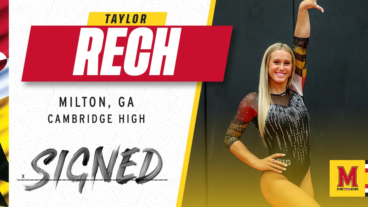 TerpsGymnastics's tweet photo. Signed, sealed, delivered! She's ours ✨

Welcome to the #GymTerp fam Taylor!! 🐢 https://t.co/urDNuejp6K