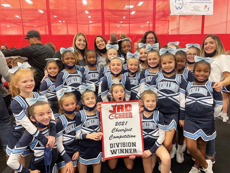 gtstallions's tweet photo. Congrats to the Tiny and Froshmore Competition teams who both took 1st at the JR Devils Cheer Challenge! https://t.co/MIdpL2M25U