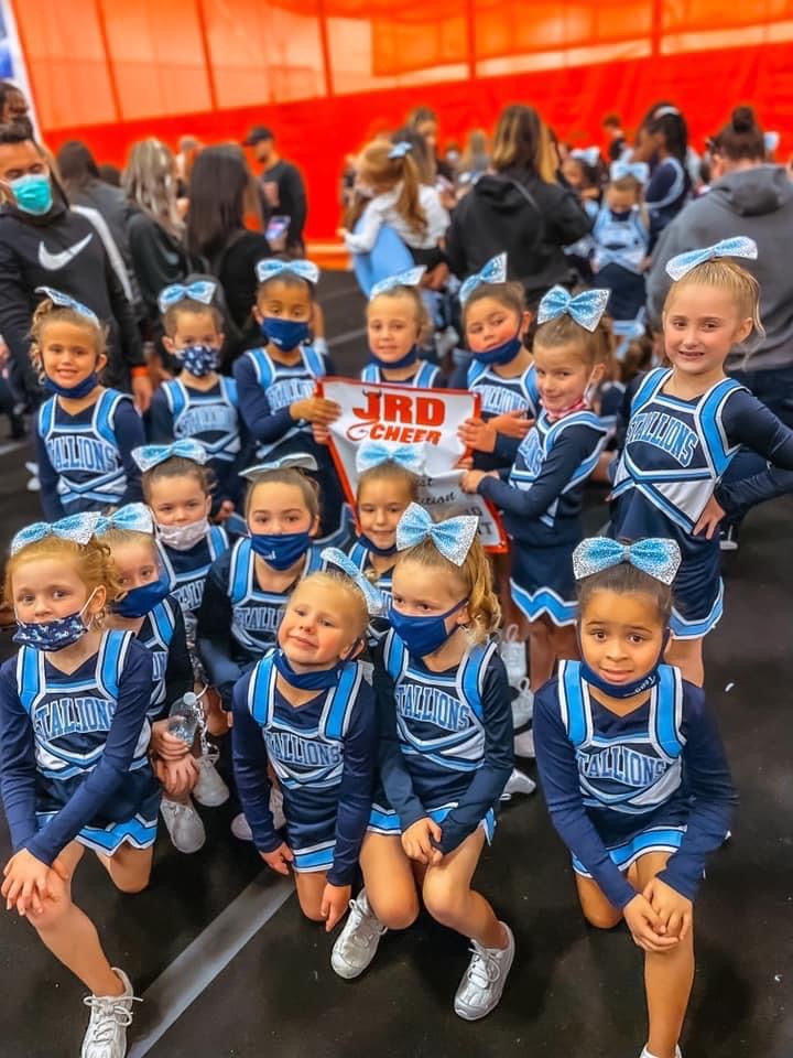 gtstallions's tweet photo. Congrats to the Tiny and Froshmore Competition teams who both took 1st at the JR Devils Cheer Challenge! https://t.co/MIdpL2M25U