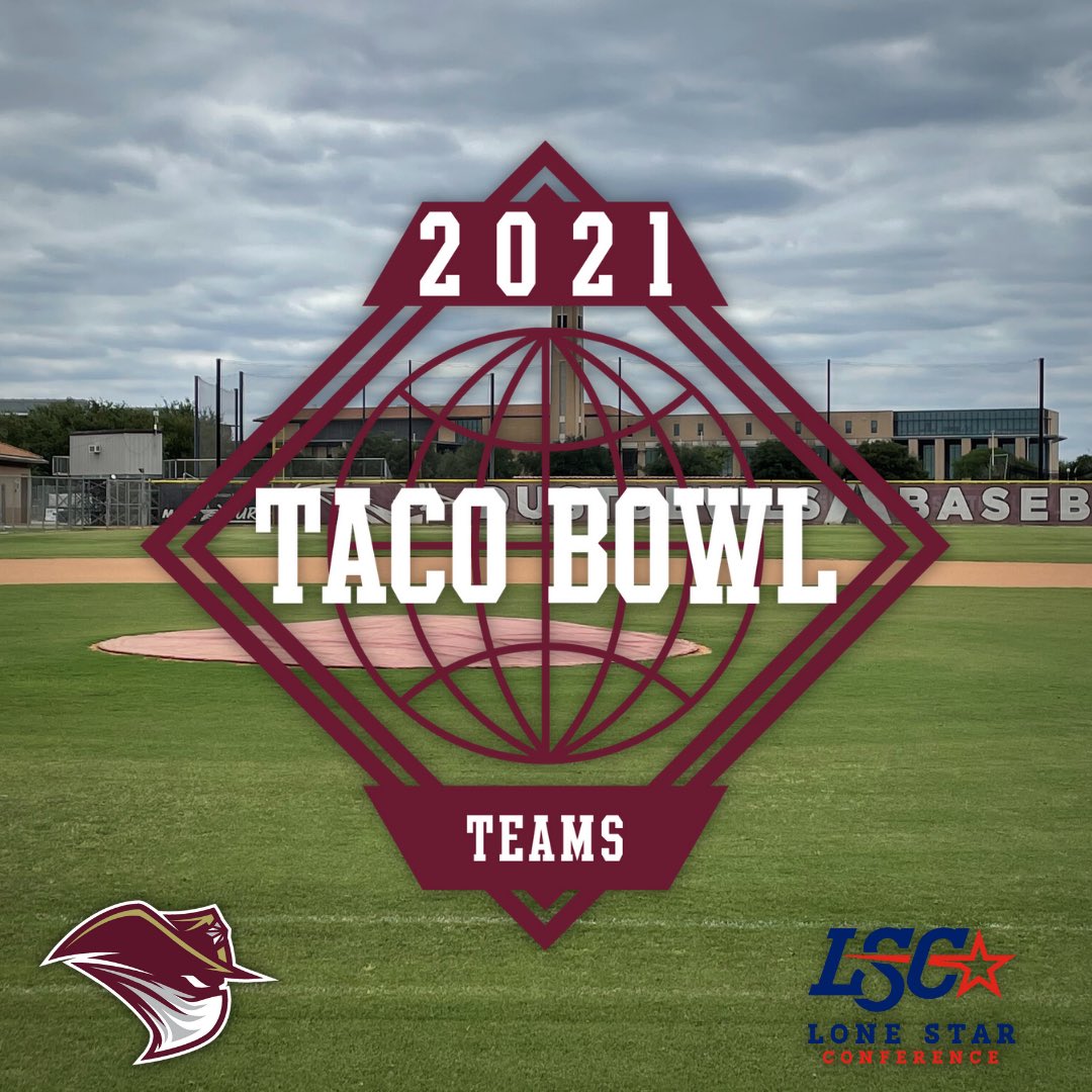 TAMIU_BSB's tweet photo. The first annual @TAMIU_BSB Taco Bowl begins tomorrow! Best of 5 series - Maroon vs. Black - Who will win?! 

Game 1: 11/11
Game 2: 11/12
Game 3: 11/15
Game 4*: 11/16
Game 5*: 11/17

All start times 2:30 p.m.
*If necessary https://t.co/ZyrLH0wNMX