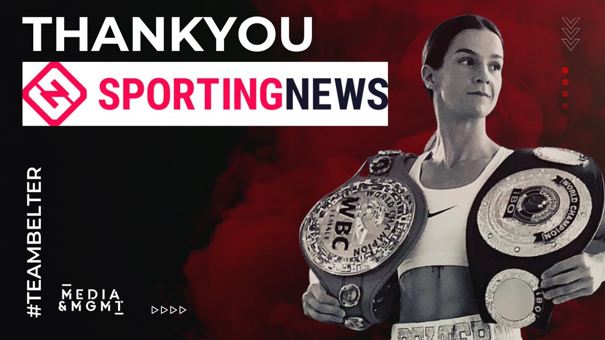 TerriHarper96's tweet photo. Another new sponsor this year, @sportingnews โฆ Thankyou so much for the support ๐ฅ๐๐ฝ
https://t.co/O8aJ71i9TX
#teambelter #terriharper #belterbaumgardner #belter #matchroomboxing #polypipe #polypipetrade #mediamgmt #boxing #sheffield #doncaster https://t.co/Bqd6FXE5X2