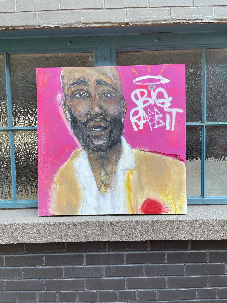 nicspizzeria's tweet photo. @FreddieGibbs you ainโt on IG anymore? Trying to give u your ๐sโจ
You one of the best! Had to paint this cause u da man! And this album cover is hilarious and RAW at the same damn time.
Respect.
#freddiegibbs #bigrabbit #painting #art #esgn https://t.co/2ZozRLJZo3