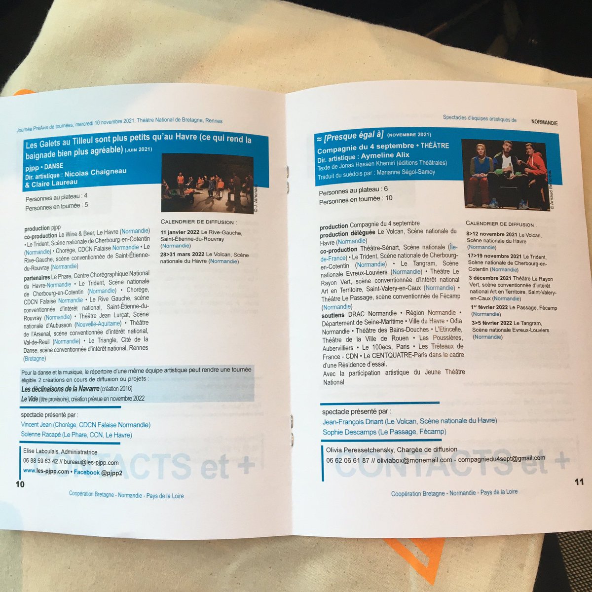 SVBretagne's tweet image. 4 de Normandie présentés par des resp. de programmation : Halloween Together/Diplex #théâtre • ~[Presque égal à]/Cie du 4 septembre #théâtre • Les galets au Tilleul sont plus petits qu’au Havre…/pjpp #danse • Larmes de crocodile/Hors d’œuvres #théâtre…