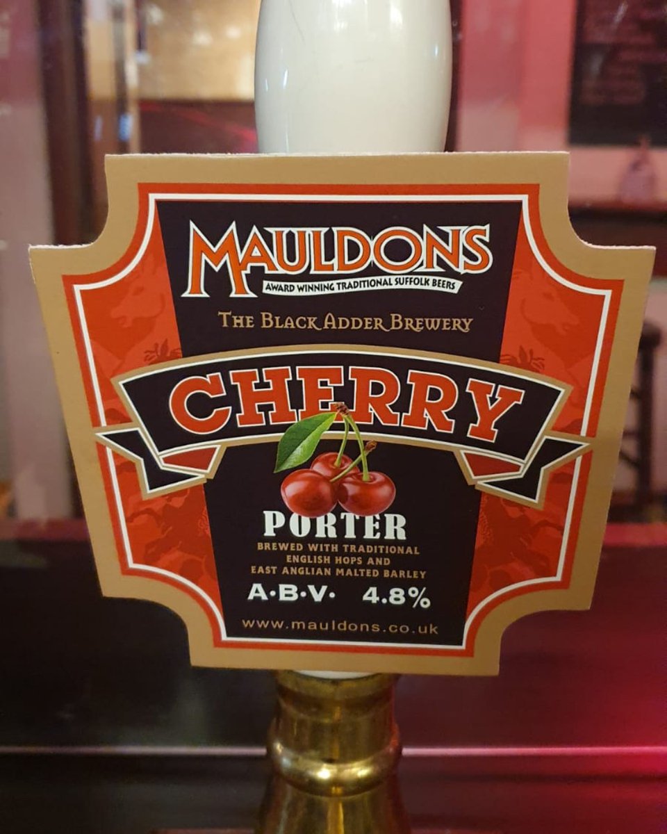 Swan_Liverpool's tweet photo. Cherry Porter from @mauldonsbrewery now available while stocks last. 😁🍻

Has a sweet, fruity aroma. 🍒

@CAMRA_Official
#liverpoolpubs #realale #guestale #beer #cherryporter https://t.co/V8wncnebKp