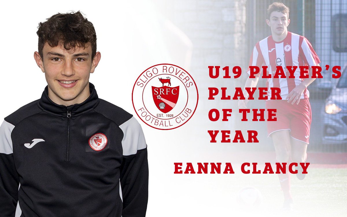 SligoRoversAcad's tweet photo. Éanna Clancy is our Men’s Under 19 Player’s Player of The Year 2021.

Eanna‘s versatility saw him star in roles in defence and midfield as well as adding some important goals throughout the season. 

Congrats Eanna #bitored https://t.co/lCDGcprzRh