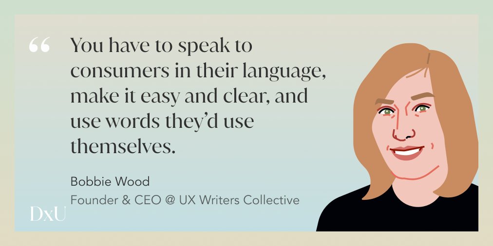 design_x_us's tweet photo. @bobbie_wood explains the importance of using plain language. Read more at https://t.co/f9fsVhgrRX

Follow us to keep up with our latest stories - @design_x_us

#uxwriting #design #designerstories #designxus #uxwriterscollective #language #contentdesign #contentstrategy https://t.co/idly1EDGde