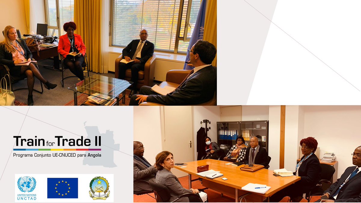 J_K_Silvander's tweet photo. This week, we had the pleasure to welcome #Angola Secretary of State of #Commerce, Amadeu Nunes, @UNCTAD to discuss Angola’s emerging technical support priorities on its path to #graduation with momentum, building on the solid basis of #EU-@UNCTAD #TrainForTradeII programme https://t.co/ILi2uv1BdW