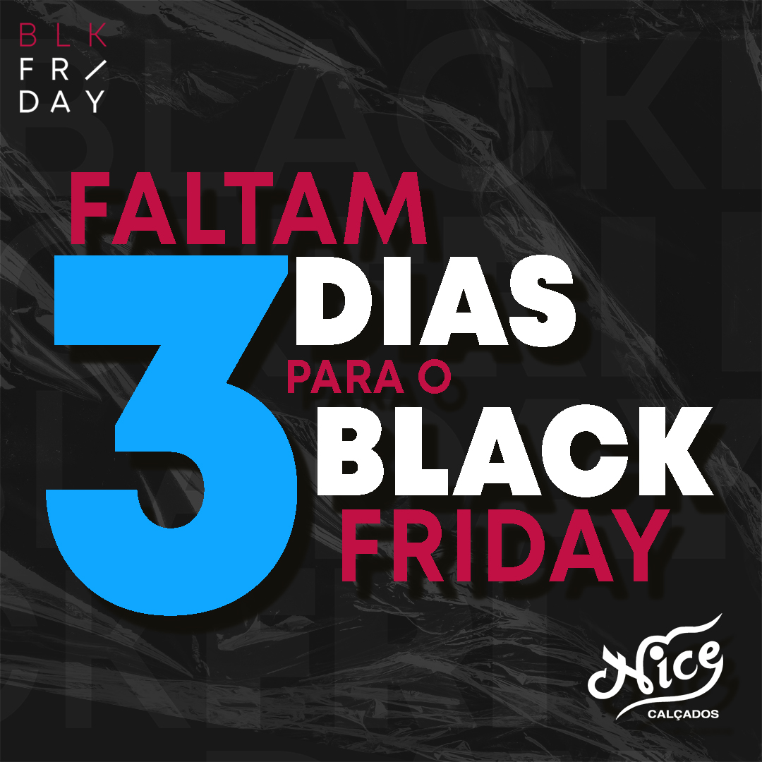 nice_calcados's tweet photo. Começa a contagem regressiva para o Black Friday Nice Calçados! Quem mais está ansioso? https://t.co/21yJHRu31e