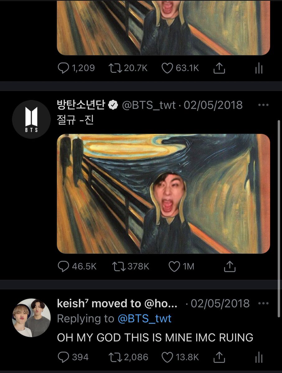 bonobonoya_03's tweet photo. Not Jin stealing ARMYs fanart 😭 https://t.co/pBOP6vfmjp