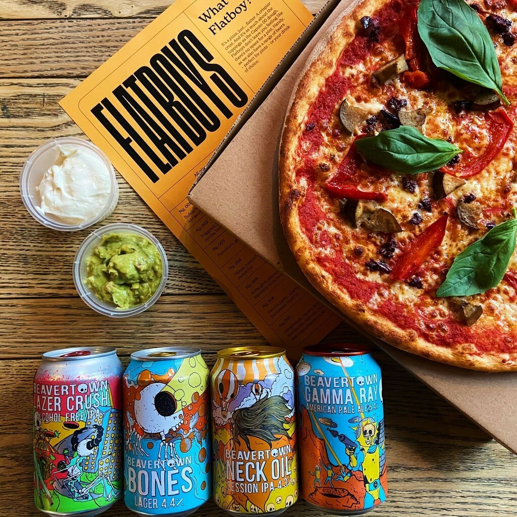 Can’t be bothered cooking? Can’t be bothered moving? Don’t worry about it. Let us and <a href="/Deliveroo/">Deliveroo</a> do the legwork. 🛵 🍕 🍺 ⠀
_⠀
_⠀
Featured Flatboy - No.005 - Aubergine, Scamorza, Red Pepper, Crushed Kalamata Olives, Mozzarella and Basil.Can’t be bothered cooking? Can’t be b…