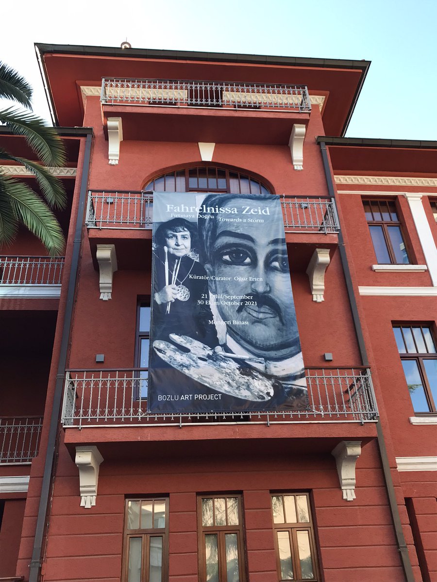 patyale's tweet photo. Treat for art-lovers - Fahrelnissa Zeid exhibit in #Şişli’s #Bozlu Art Gallery has been extended until 13 Nov. Lovely space inside Mongeri blding. Wide range of her art -portraits & abstracts. #Istanbul https://t.co/JKEDE84gW6