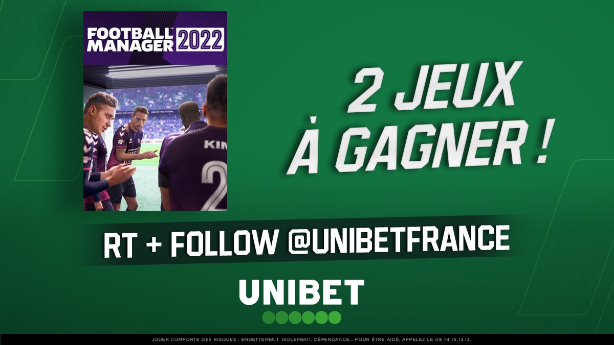 UnibetFrance's tweet photo. 🎮 Pour fêter la sortie de #FM22, Unibet vous fait gagner 2 jeux sur la plateforme de ton choix !

👉 RT + Follow @UnibetFrance pour participer.

⏳ TAS lundi. https://t.co/MEpB6WDBVh