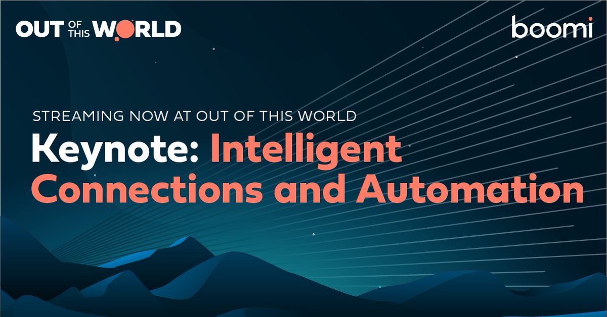 Today at #BoomiOOTW I'm excited to share how intelligent connectivity and automation can transform your organization to create truly integrated experiences. Tune in to my keynote: boomi.to/x89 #GoBoomiIt
