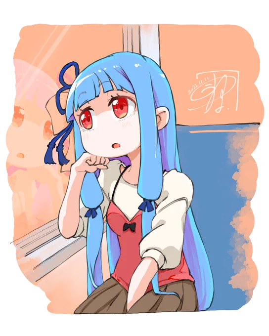窓際あおい。 