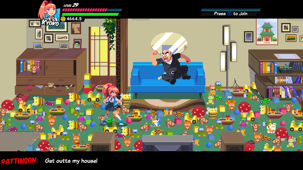 firehawkd's tweet photo. Hey, man. You're not the boss of me! Also...dude, tidy up a little so next time I break in I don't wake you up. #RiverCityGirls
#Xbox #gaming #achievements #XboxGamePass #achievementhunter #smallstreamer #smallyoutuber #WayforwardTechnologies https://t.co/nyt4waKgey