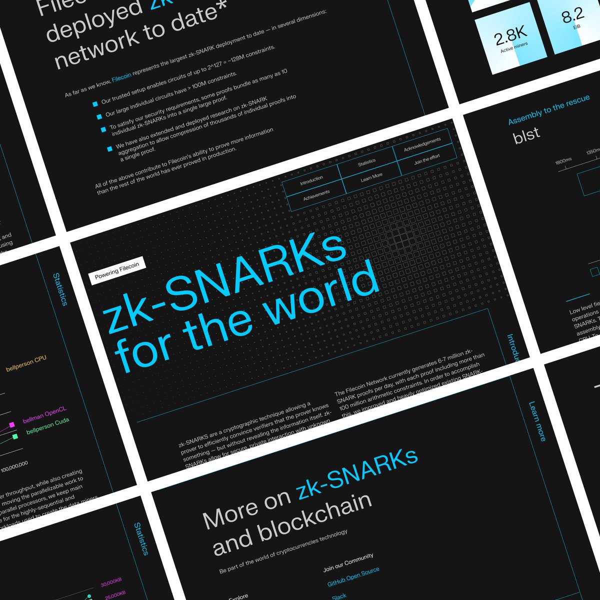 OndaStudioCo's tweet photo. You probably didn't learn this in statistics, but graphics can be fun. An animation here, a different colour there, and bam! 💥 = stats that grab attention and convey expertise.

Read how we turned data into easy-to-consume info about @Filecoin and zk-SNARKs in the link in bio. https://t.co/3I6K4R8KYB