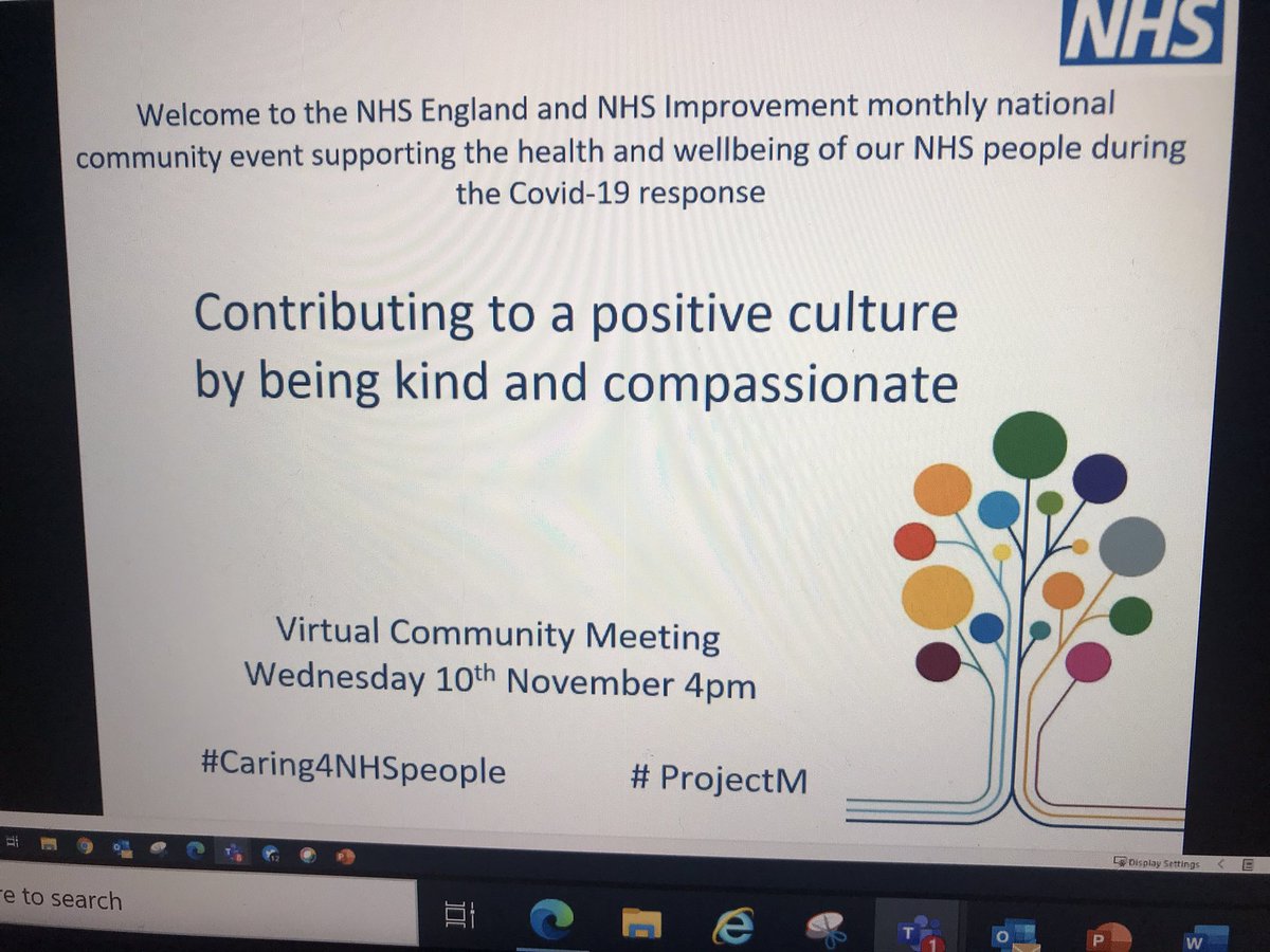 Ready for todays session #Caring4NHSpeople  #projectM