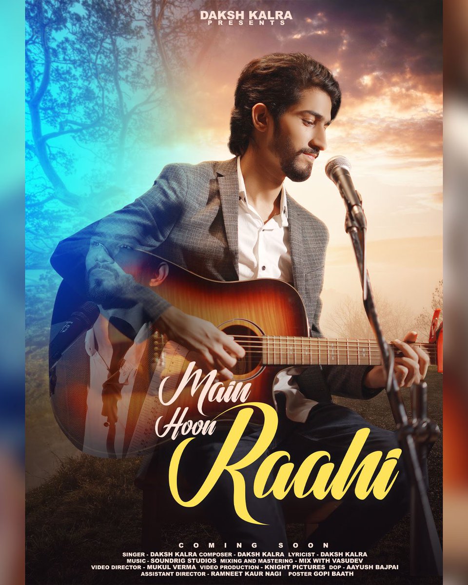 I am very happy to present the official poster of my first original ‘Main Hoon Raahi’ ♥️
.
Let’s spread the word that the song is coming ♥️
.
#mainhoonraahi #releasingsoon #dakshkalraoriginals #asongforindependentartists #nft #nftmusic #wazirx #nfts #music