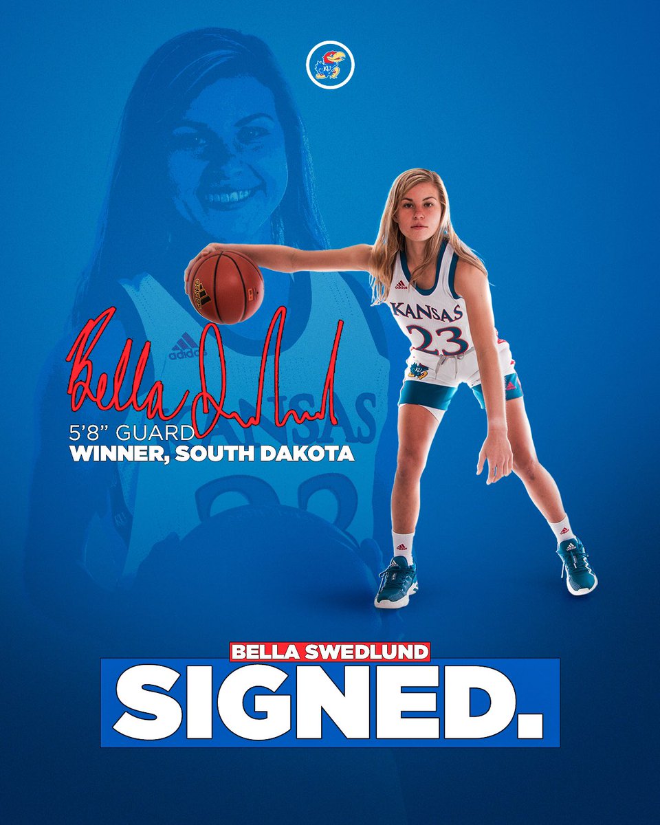 ✍️ 𝐒𝐈𝐆𝐍𝐄𝐃

Welcome to the Jayhawk Family, Bella! 

#RockChalk x <a href="/bella_swedlund/">bella j swedlund</a>