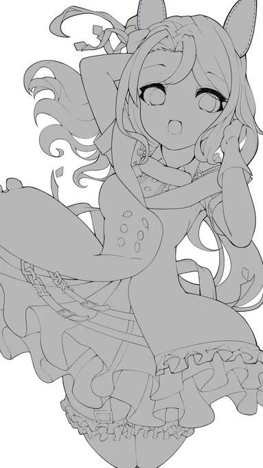 これはジョーダンを描きはじめたせいで一生塗りに入らないキング
へっぽこと叱ってくれ。。。 