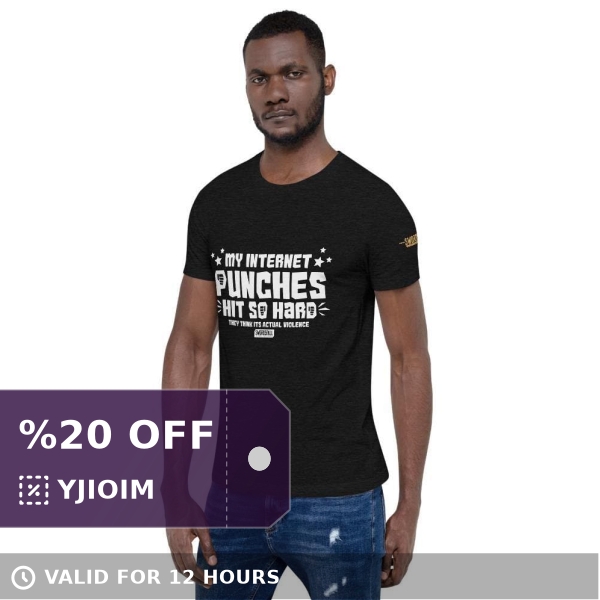 #Swordsfall Twitter Deal of the Day 💥'My Internet Punches Hit So Hard' Premium T-Shirt on sale for $22.00 Grab it now while you can! 👉 bit.ly/3EXWC0q