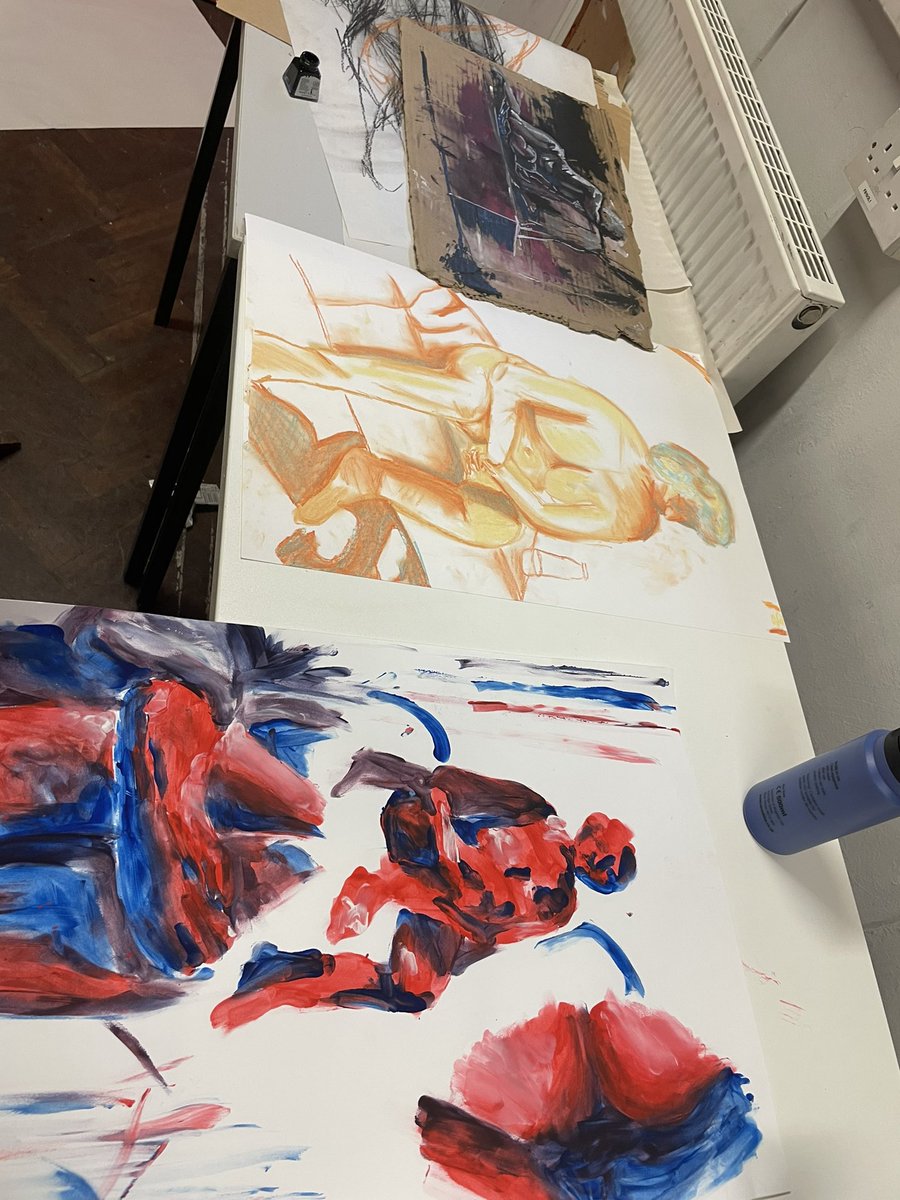 se7enhedd's tweet photo. Some great work produced today by L6 @cartoonandcomic students at @StaffsUni #figure #Paintings https://t.co/jTT96gqa3T