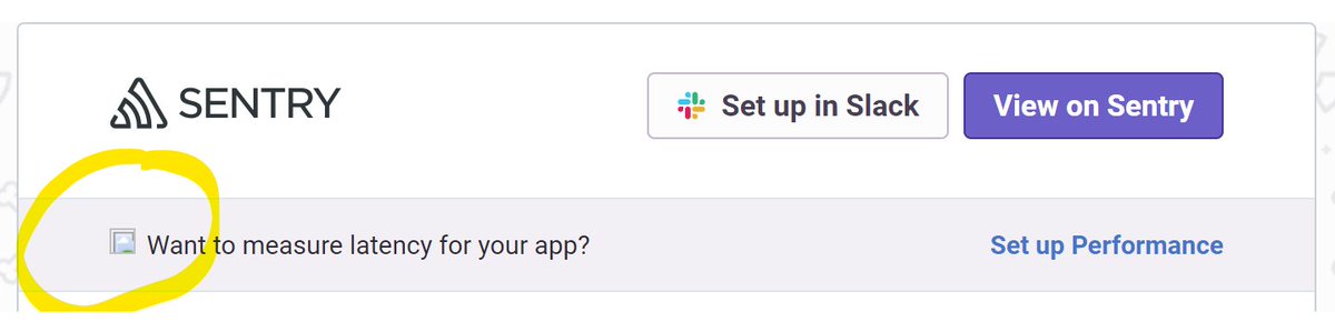 jaredlt's tweet photo. @getsentry When I receive a new error alert email, I keep noticing a broken image link in the "Set up Performance" callout. More details: https://t.co/tXRm49bzFe https://t.co/YAIab0NLWg