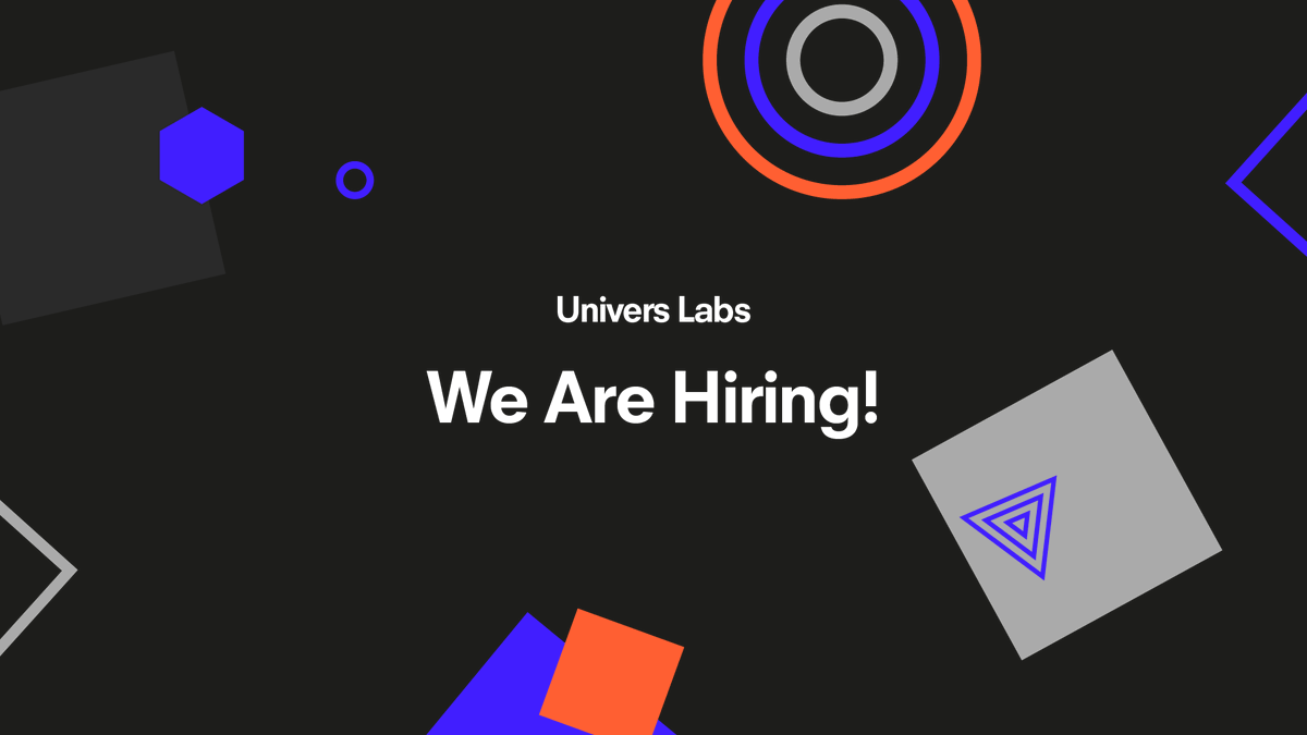 Univers Labs is #hiring! We're growing our team and currently searching for a Senior Developer and a WordPress Developer to join our award-winning #digital agency in Oxford! 
Click the link to find out more.👇
bit.ly/3C1SDxW