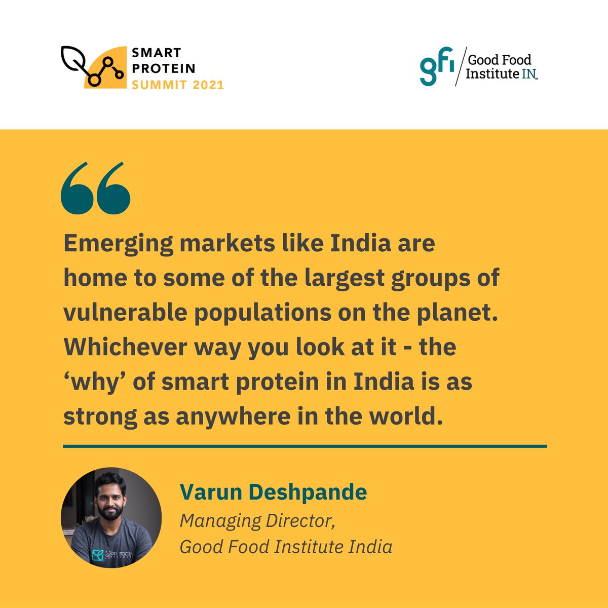 GoodFoodIndia's tweet photo. We're done and dusted with Day 1 of the #SmartProteinSummit! Today we mapped the State of the Industry, celebrated wins we've borne witness to & dived into the challenges that we need to overcome. It's surreal to see how far we've come, but there's plenty still to do! 🌱🚀 https://t.co/b6rmWugfY9
